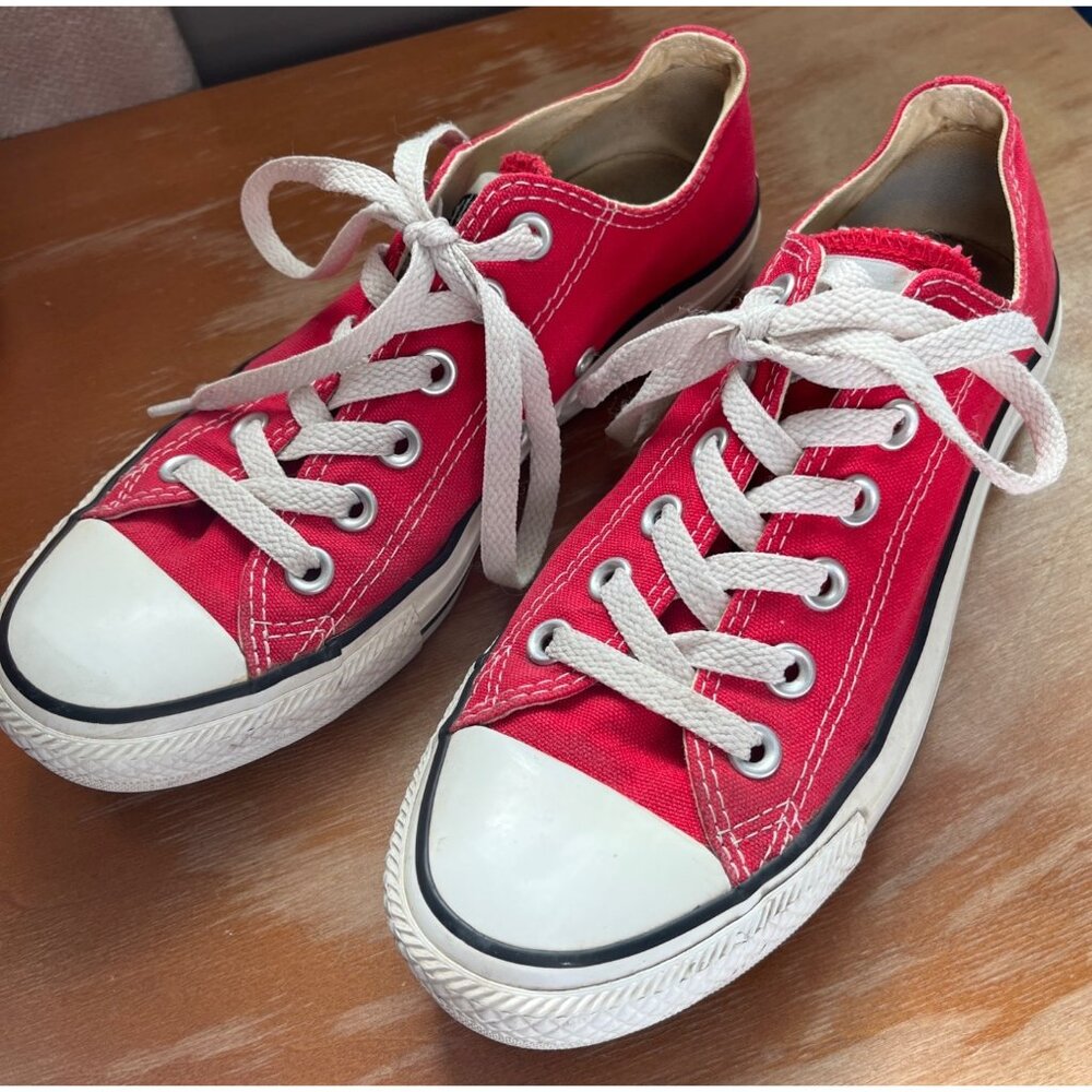 Converse All Star Red Sneakers Chuck Taylor Casual Shoes Grunge Unisex Women 5/7 - Picture 9 of 12
